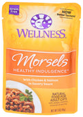 Wellness Healthy Indulgence Morsels Chicken & Salmon Wet Cat Food Pouch - 3 oz