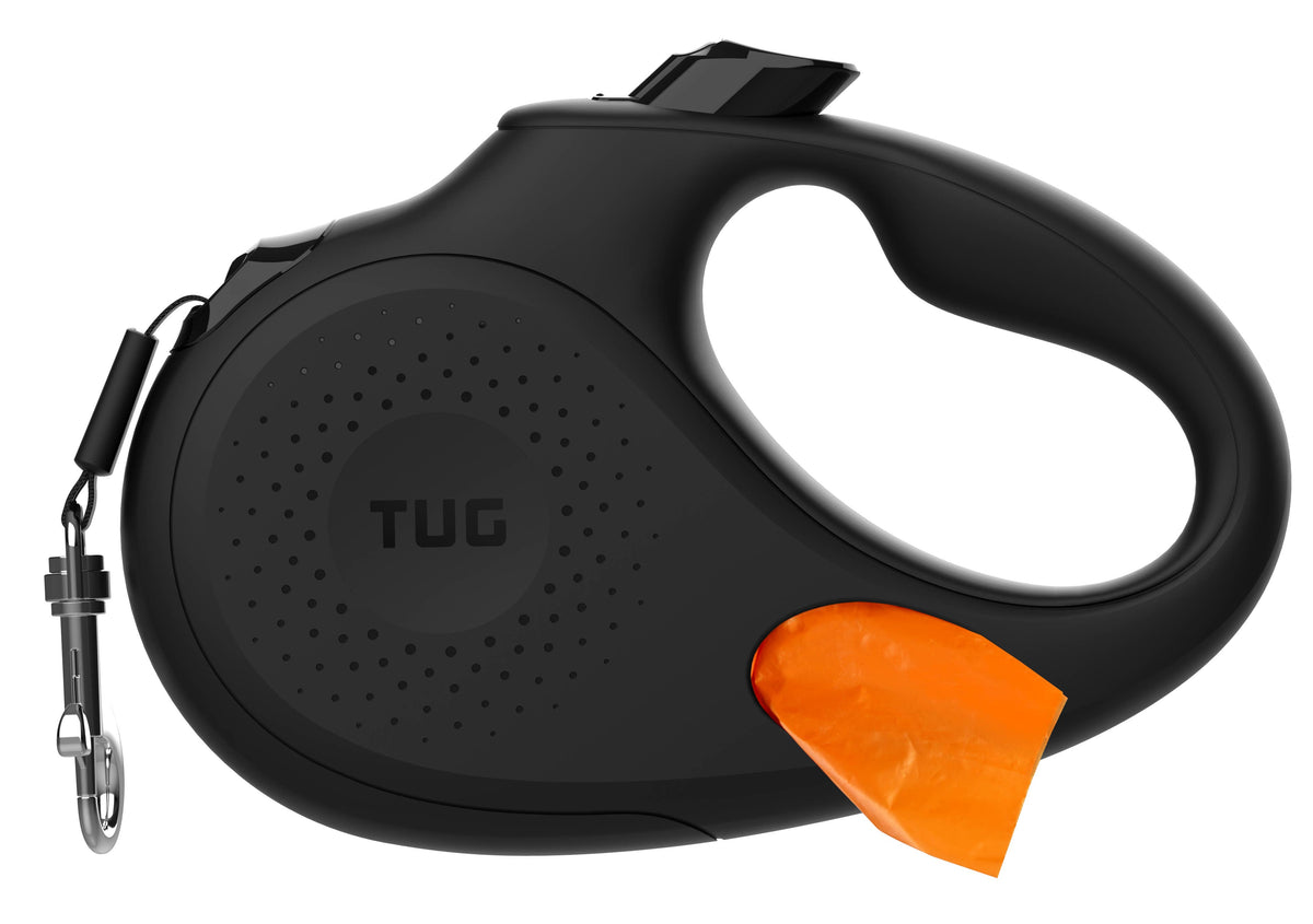 TUG Retractable Dog Leash with Integrated Dispenser