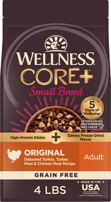Wellness CORE+ Grain-Free Small Breed Turkey Dry Dog Food - 4 lb