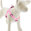 LupinePet Basic Solids Pink Step-In Dog Harness - 1 in x 19-28 in