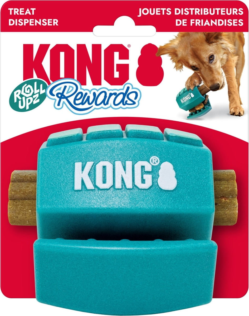 KONG Rewards Roll Upz Ball Treat Dispenser - Medium