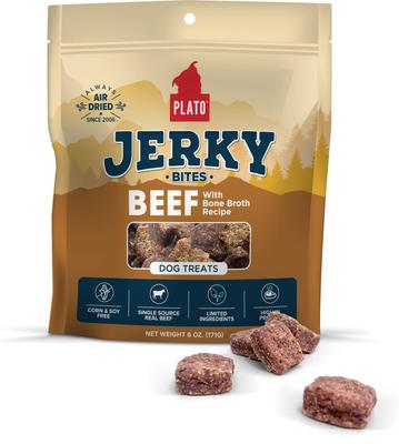 Plato Pet Treats Dog Jerky BTS Grain-Free Beef 18OZ