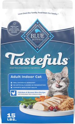 Blue Buffalo Tastefuls Indoor Chicken & Brown Rice Adult Dry Cat Food - 15 lb