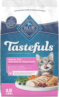 Blue Buffalo Tastefuls Sensitive Stomach Chicken & Brown Rice Adult Dry Cat Food - 15 lb