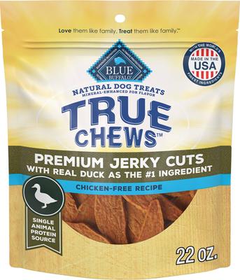 Blue Buffalo True Chews Premium Jerky Cuts Duck Dog Treats - 22 oz