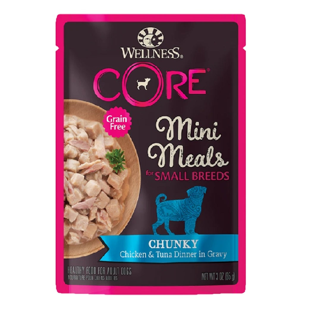 Wellness CORE Small Breed Mini Meals Chicken & Tuna Wet Dog Food - 3 oz