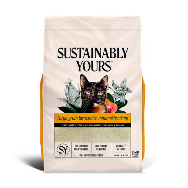 Sustainably Yours Large Grain Natural Cat Litter - 13LB