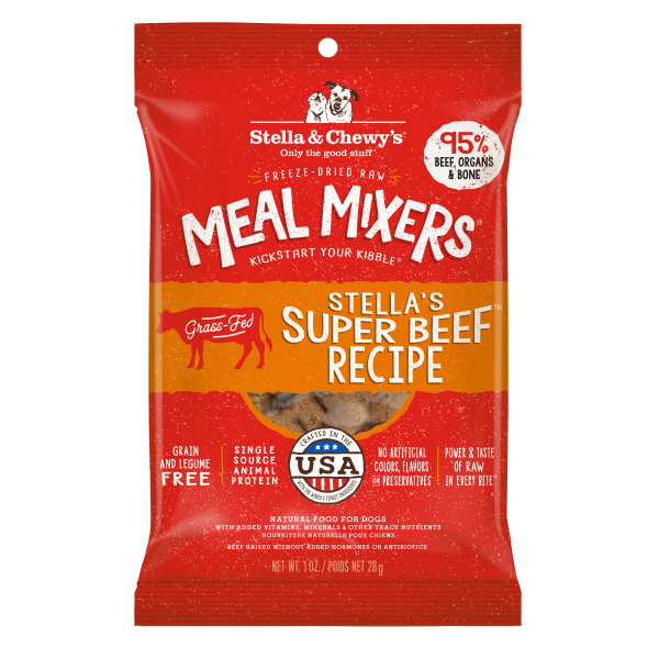 Stella & Chewy's Super Beef Freeze-Dried Raw Meal Mixers - 1 oz