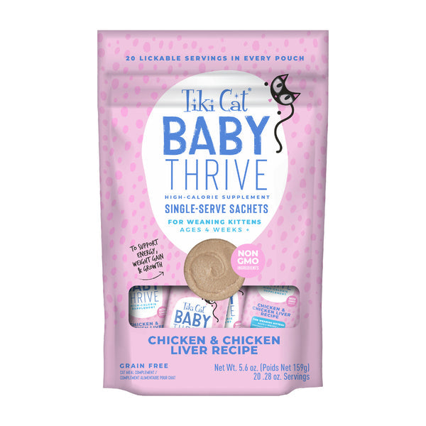 Tiki Cat Baby Thrive Chicken & Chicken Liver Kitten Supplement - 5.6 oz