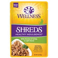 Wellness Healthy Indulgence Shreds Chicken & Turkey Wet Cat Food Pouch - 3 oz