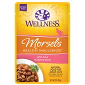Wellness Healthy Indulgence Morsels Tuna Wet Cat Food Pouch - 3 oz
