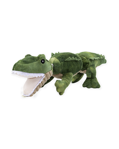 Tall Tails Jointed Alligator Plush Dog Toy - 14"