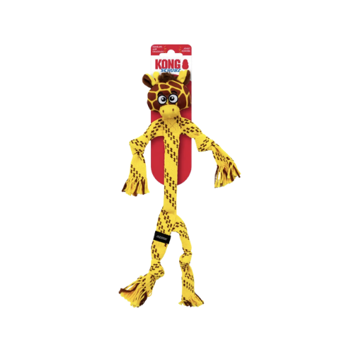 KONG Scrubz Safari Giraffe Dog Toy - Medium