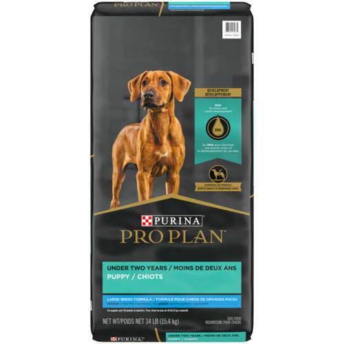 Purina Pro Plan Large Breed Puppy Chicken & Rice Dry Dog Food - 34 lb
