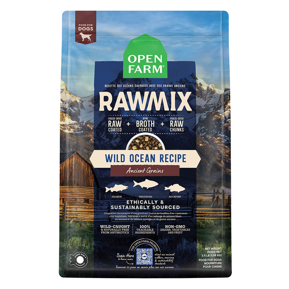 Open Farm Dog RawMix Ancient Grains Wild Ocean Recipe 3.5LB