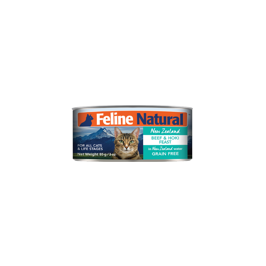 Feline Natural Beef & Hoki Feast Canned Cat Food 3OZ