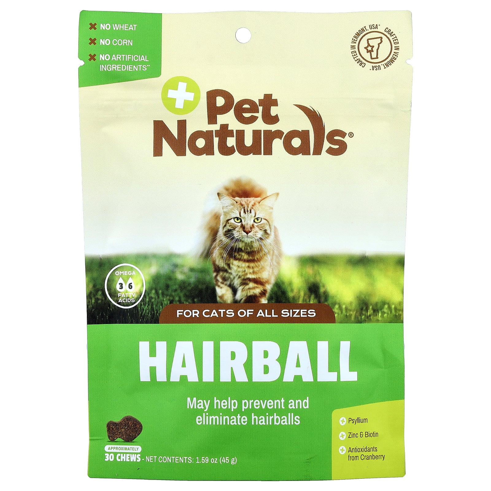 Pet Naturals Hairball Chews for Cats - 30 Count