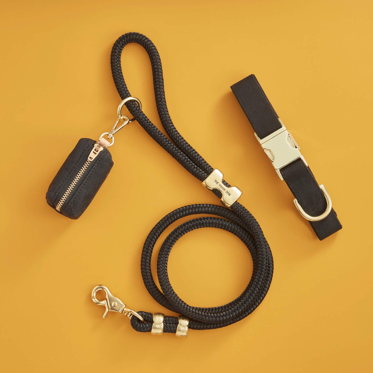 Onyx Waxed Canvas Poop Bag Dispenser