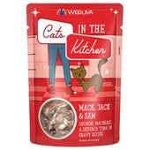 Weruva Cats in the Kitchen Mack, Jack & Sam Wet Cat Food Pouch - 3 oz