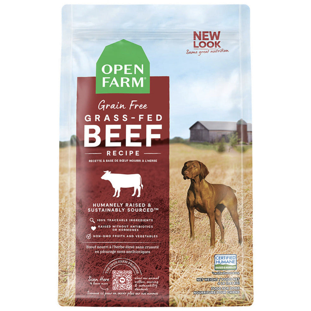 Open Farm Dog Grain-Free Grass-Fed Beef Dry Food 22LB