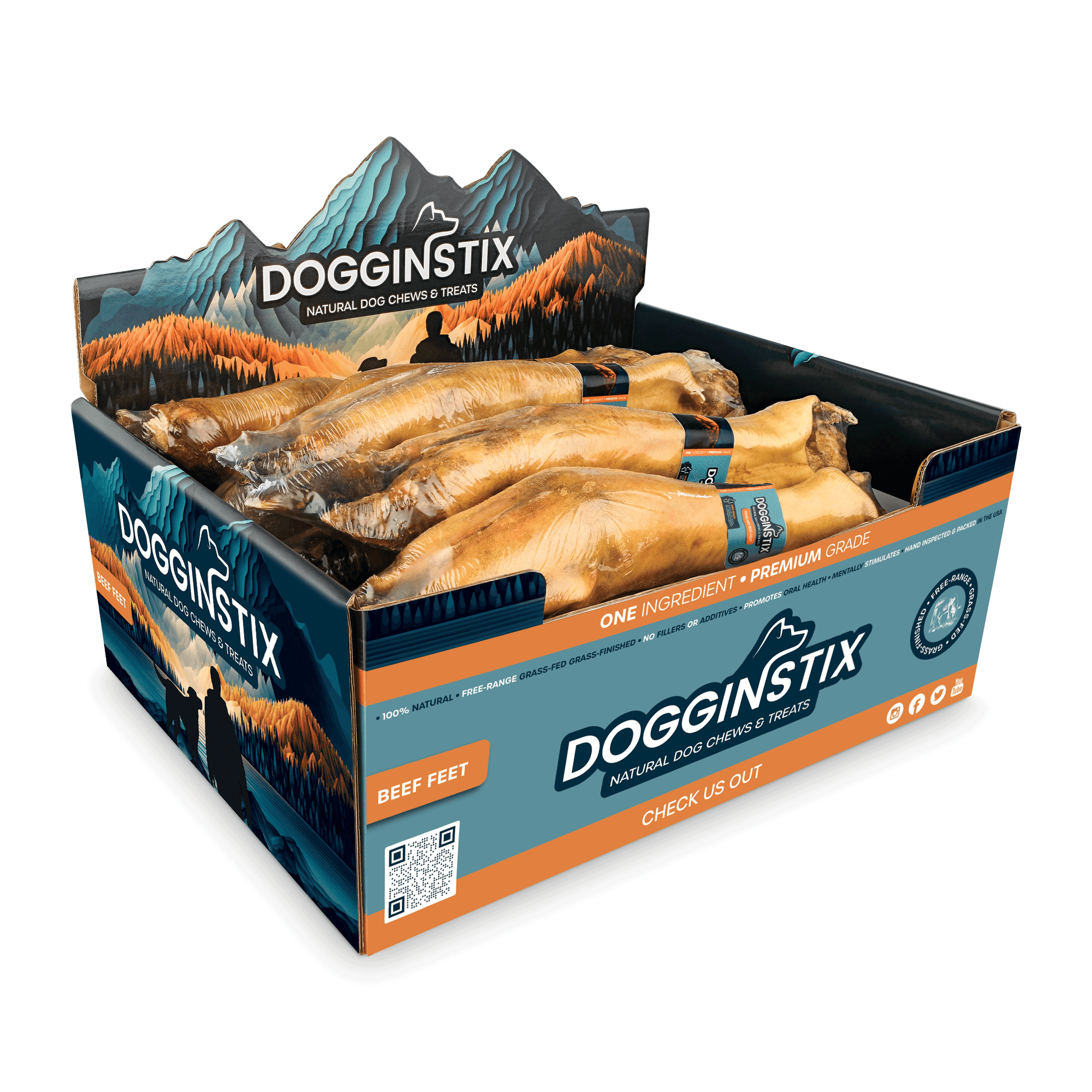 DogginStix Beef Foot Dog Chew