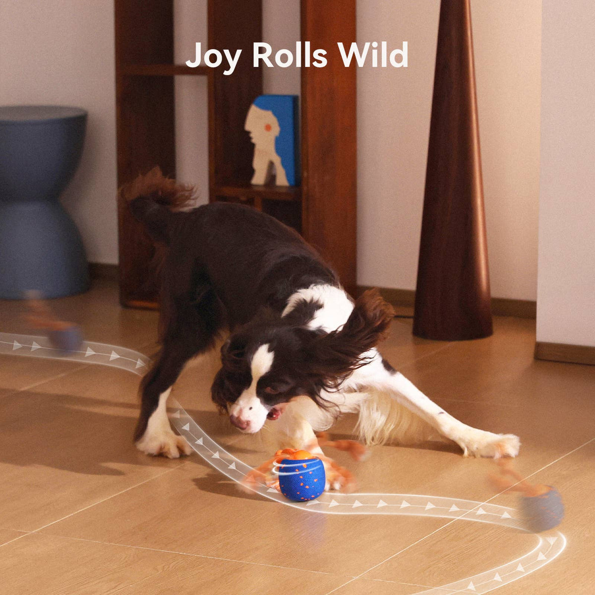 Cheerble Wicked Ball Rolly Automatic Fetch Dog Toy with Rope