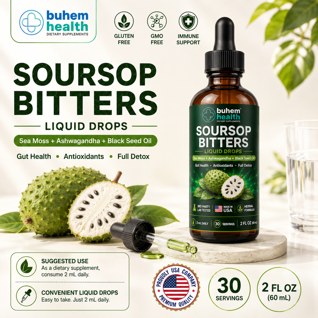 Soursop Bitters Liquid Drops 2 fl oz | Graviola