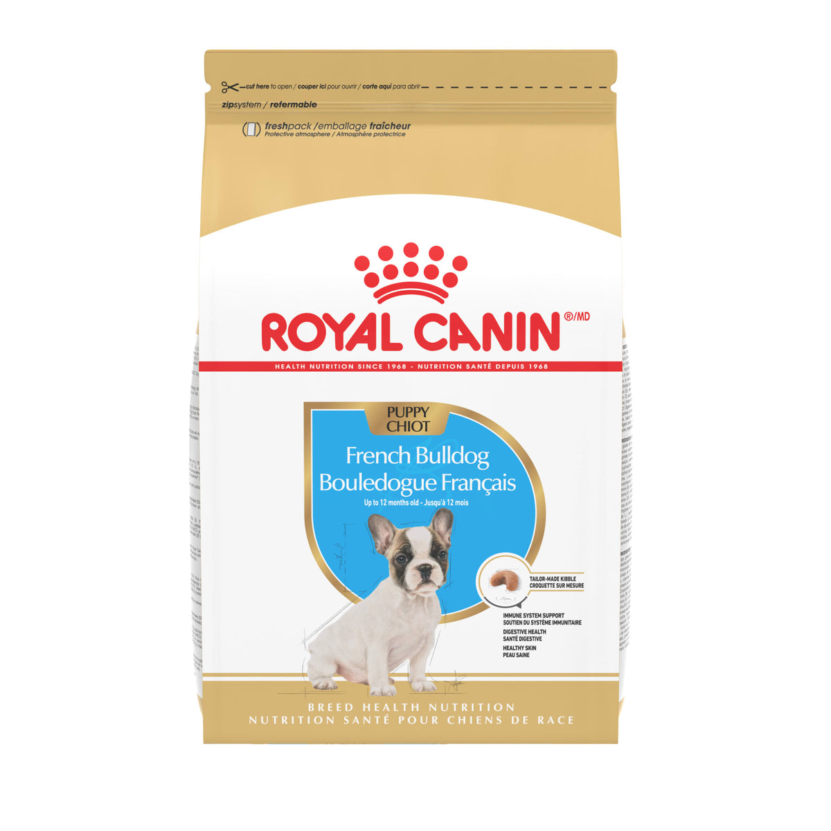 Royal Canin French Bulldog Puppy Dry Dog Food - 10.5 lb - Front package image