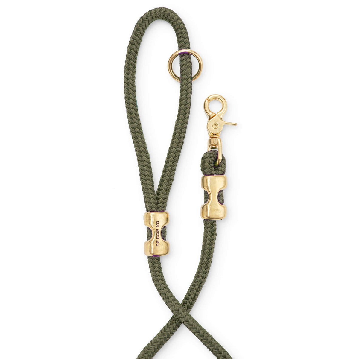 Olive Marine Rope Dog Leash