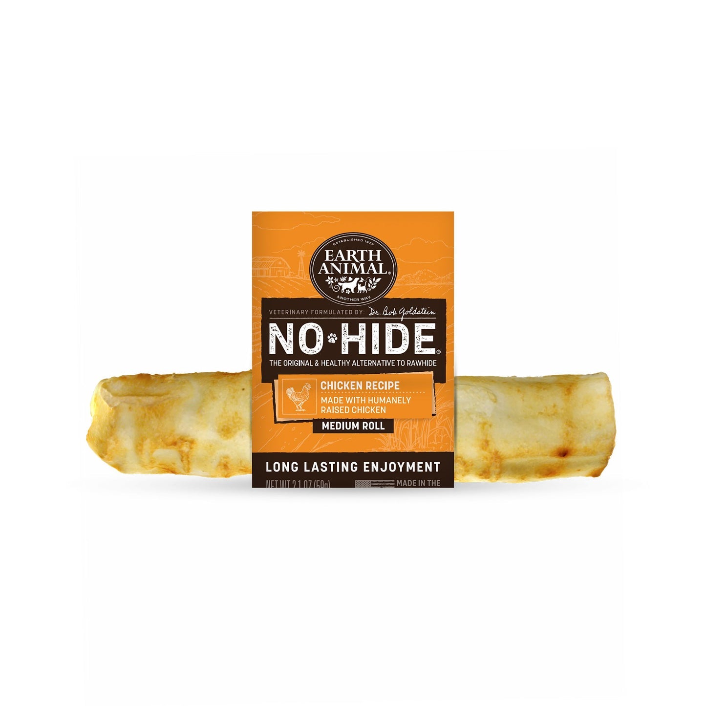 Earth Animal No-Hide Chicken Roll - Medium