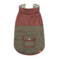 Olive Reversible Dog Jacket