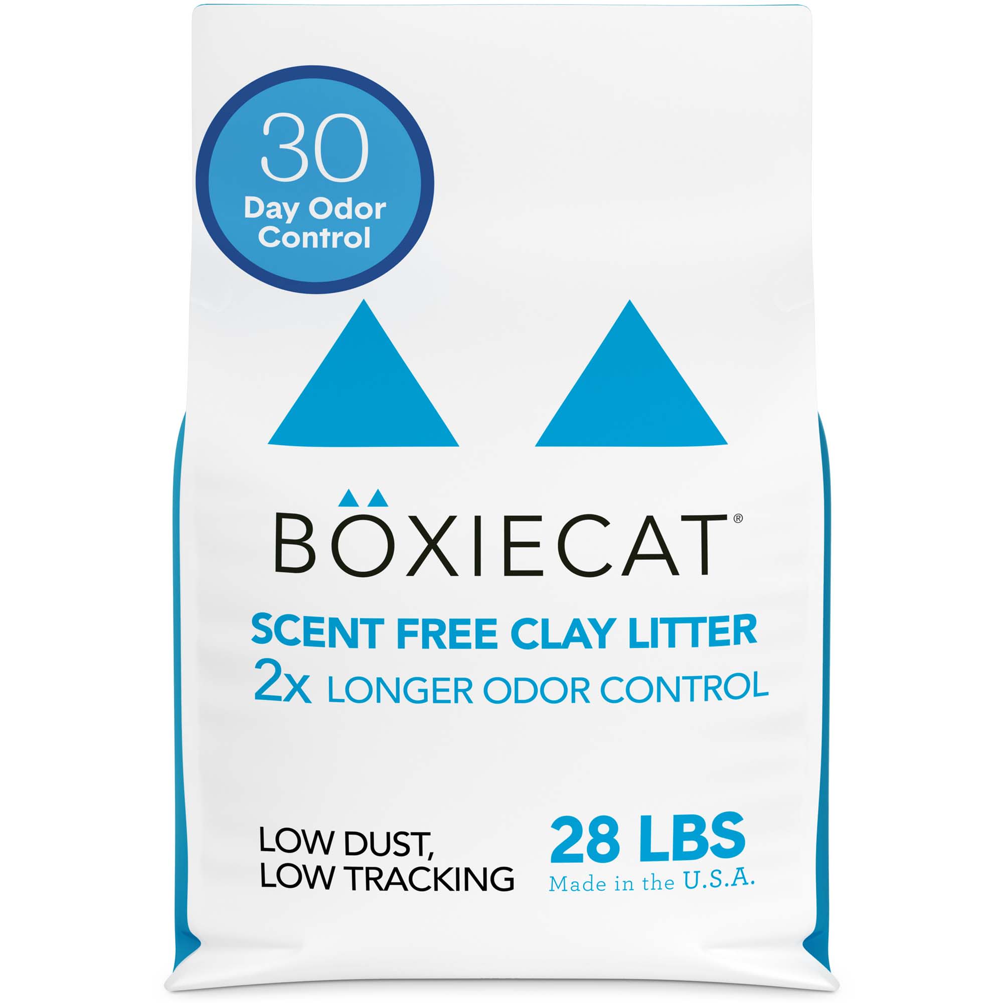 Boxiecat Unscented Natural Clumping Clay Cat Litter - 28 lb