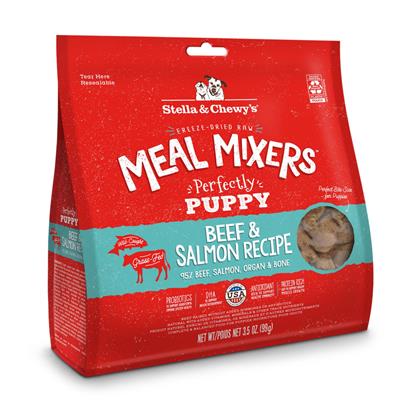 Stella & Chewy's Puppy Beef & Salmon Freeze-Dried Raw Meal Mixers - 3.5 oz