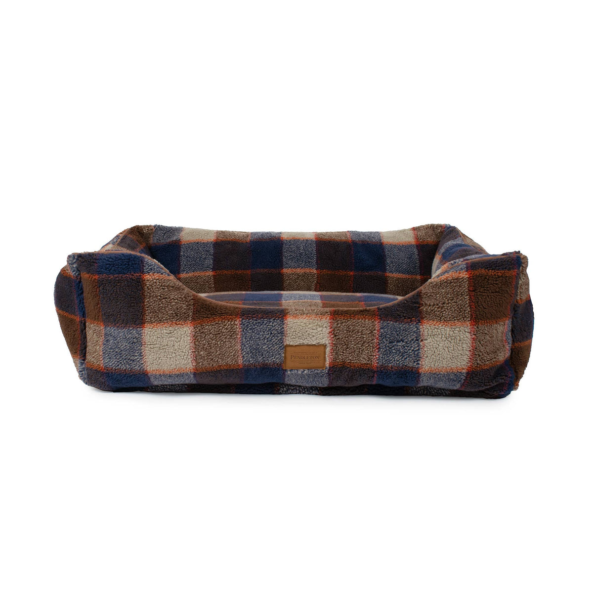 Pendleton Mountain Plaid Berber Kuddler Dog Bed