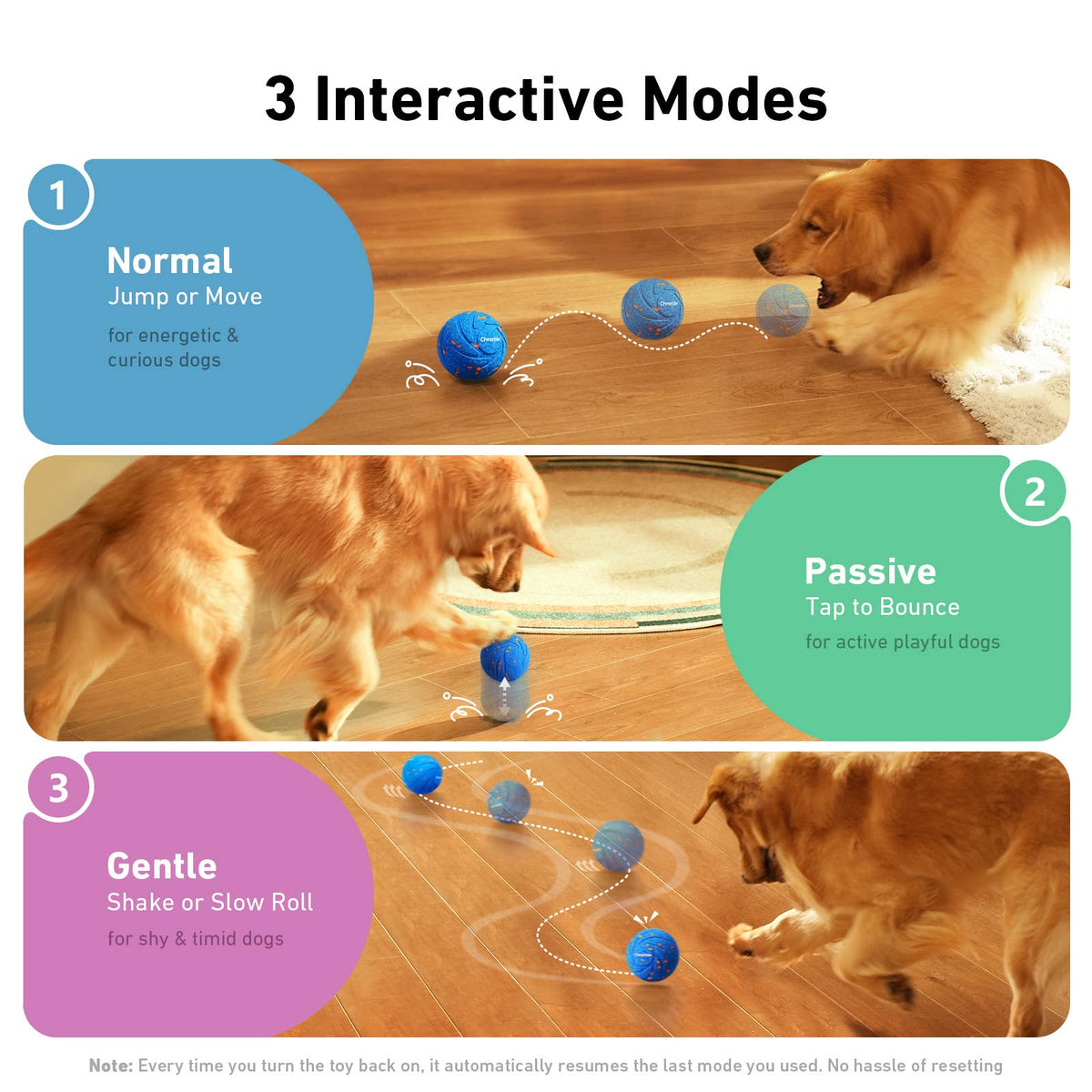 Cheerble Wicked Ball Air Automatic Fetch Dog Toy