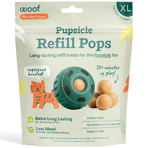 Woof Beef & Peanut Butter Pupsicle Pops - X-Large 12OZ
