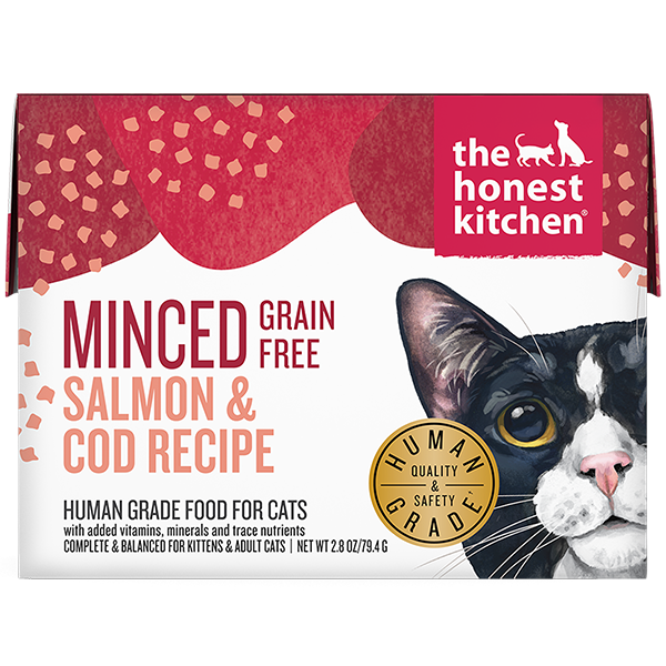 The Honest Kitchen Minced Salmon & Cod Wet Cat Food - 2.8 oz