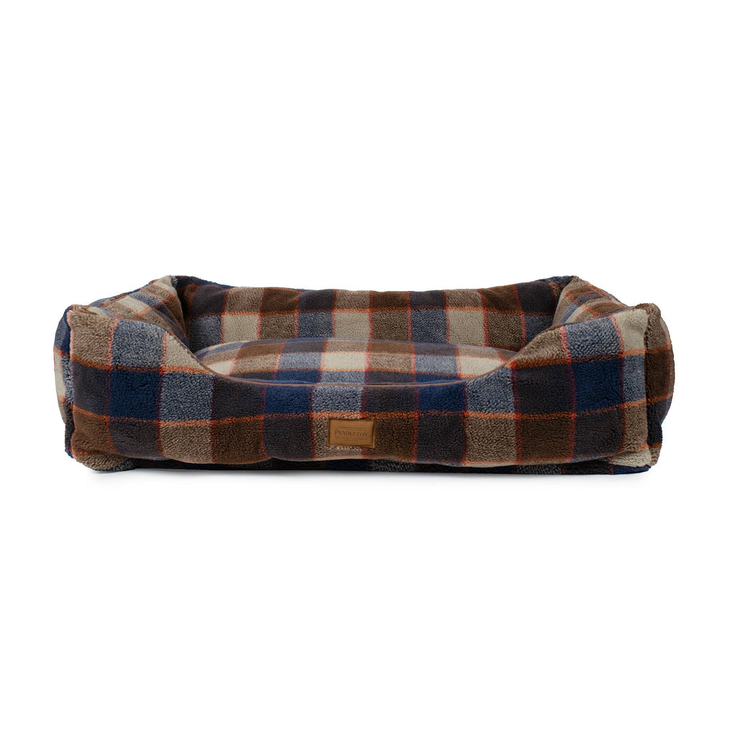 Pendleton Mountain Plaid Berber Kuddler Dog Bed