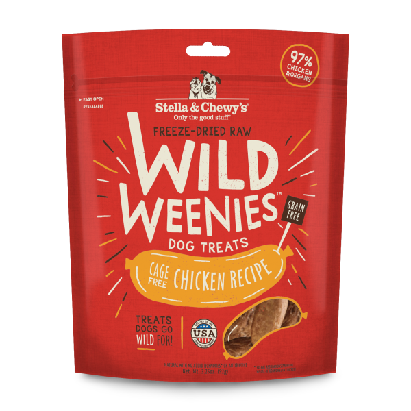 Stella & Chewy's Wild Weenies Chicken Freeze-Dried Dog Treats - 3.25 oz