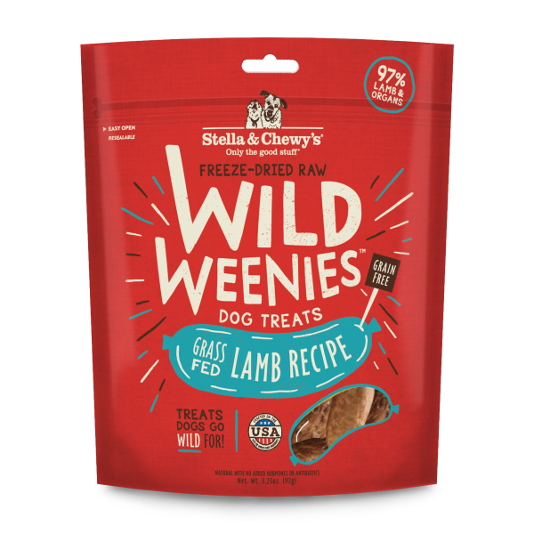 Stella & Chewy's Wild Weenies Lamb Freeze-Dried Dog Treats - 3.25 oz