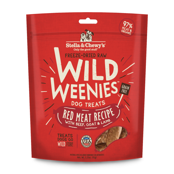 Stella & Chewy's Wild Weenies Red Meat Freeze-Dried Dog Treats - 3.25 oz
