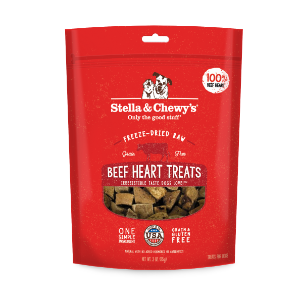Stella & Chewy's Beef Heart Freeze-Dried Dog Treats - 3 oz