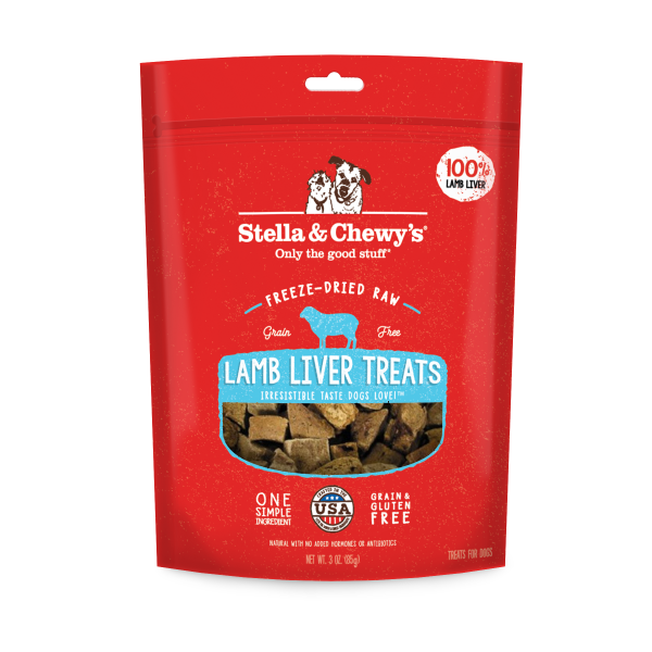 Stella & Chewy's Lamb Liver Freeze-Dried Dog Treats - 3 oz