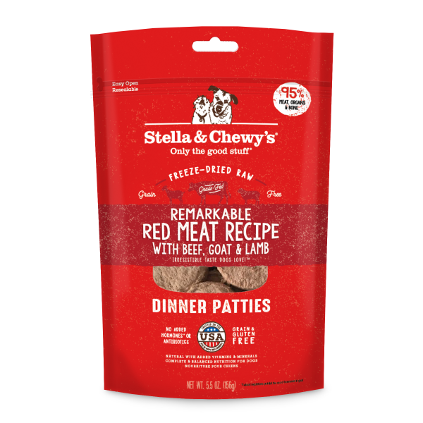 Stella & Chewy's Wild Red Freeze-Dried Raw Dinner Patties - Red Meat, 5.5 oz