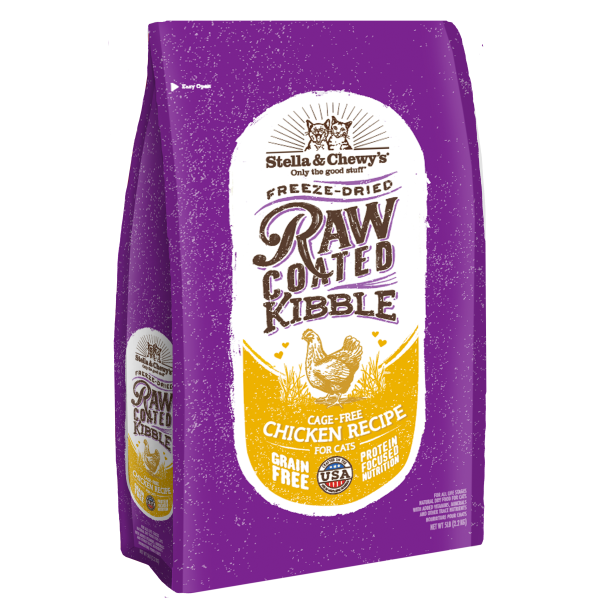 Stella & Chewy's Raw Coated Chicken Recipe Dry Cat Food - 5 lb
