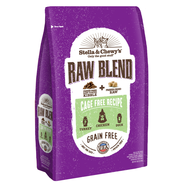 Stella & Chewy's Raw Blend Poultry Recipe Dry Cat Food - 5 lb