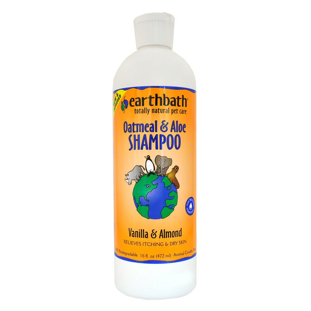earthbath Oatmeal & Aloe Itch Relief Shampoo - Vanilla & Almond 16OZ
