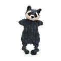 HuggleHounds HuggleFlatties Woodland Raccoon Dog Toy - Small