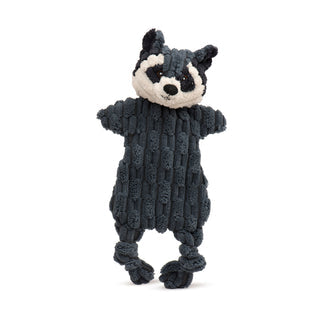 HuggleHounds HuggleFlatties Woodland Raccoon Dog Toy - Small