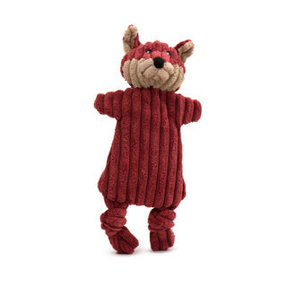 HuggleHounds HuggleFlatties Woodland Fox Dog Toy - Small